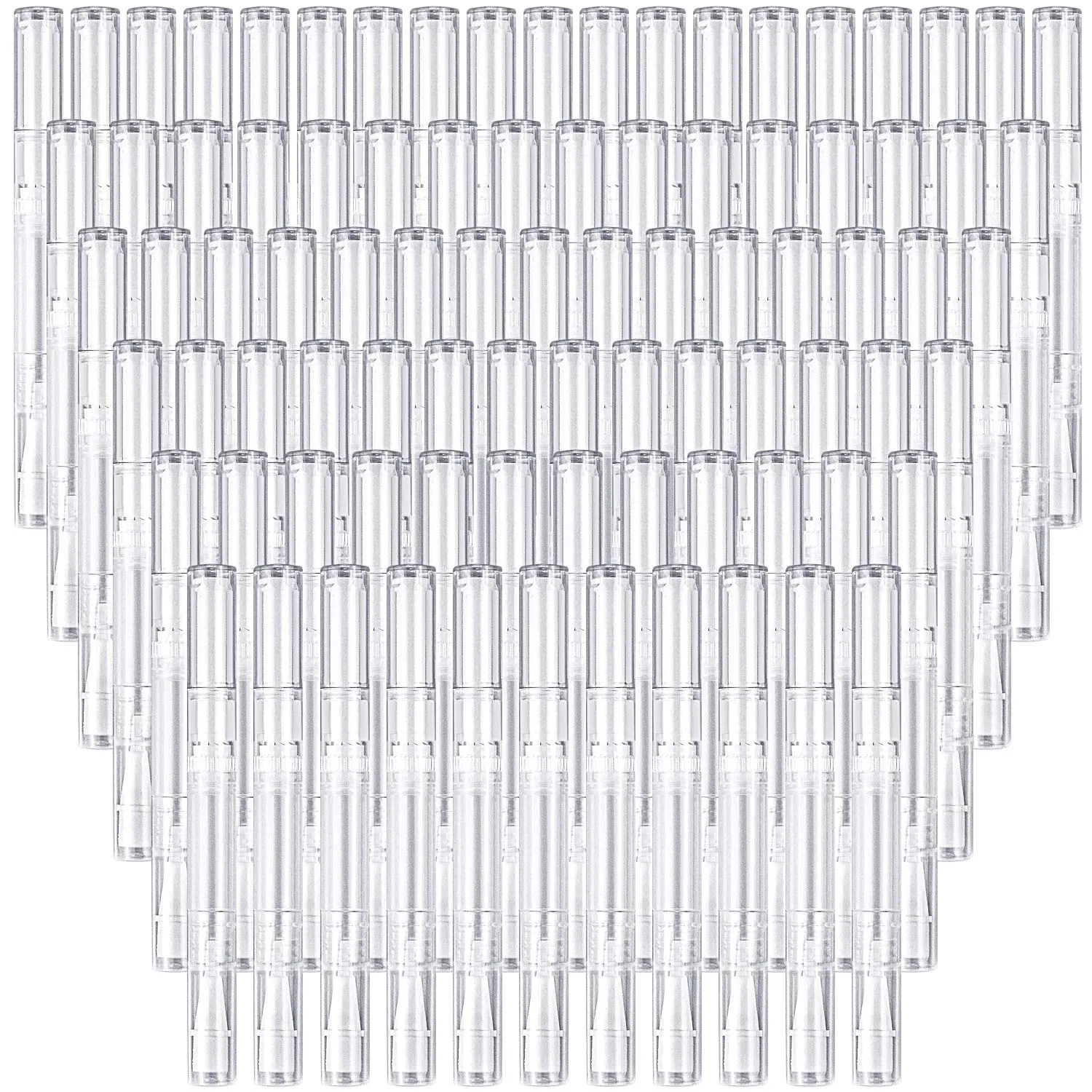 100 Pack 3Ml Transparent Twist Pens Empty Nail Oil Pen Brush, Cuticle Oil Pen Cosmetic Lip Gloss Container Applicators