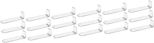 18 pcs Home Acrylic Organizers Rack Headband Hairband for Room Jewelry Watches Hoops Eyeglasses Showing Organizer Scrunchie Clear Display Bangles Racks Transparent Wall Hair (Transparent)