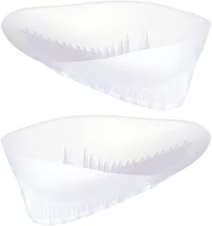 1Pair Height Increase Insoles for Men Women Transparent Heel Wedge Inserts Non Slip Heel Pads for All Shoe Comfortable Cushions for Back of Heel Boost Confidence