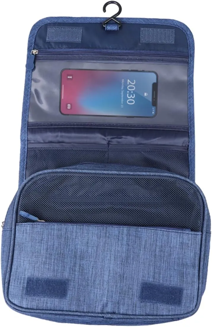 1pc Portable Makeup Bag Chic Handbag Organizer with Hook for Toiletries Cosmetics and Travel Essentials Storage Pouch for Business and Outdoor Use