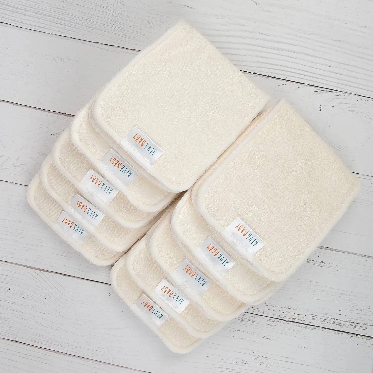 2 Pack Reusable Cloth Diaper Inserts Microfiber Bamboo Charcoal Absorbent Baby Inserts