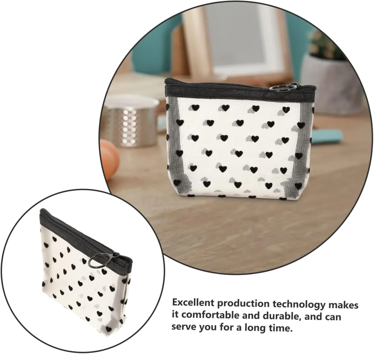 2 Sets Mesh Cosmetic Bag Travel Bag Storage Bag Makeup Bag for Travel Makeup Bags Reusable Cosmetic, Beigex5pcs, 12X8.5X3CMx5pcs