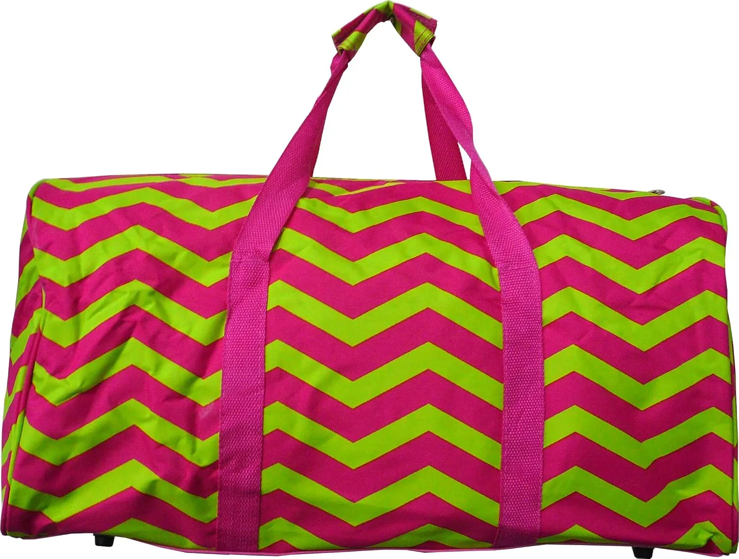 22" Lady's Fashion Pinted Duffle Bag (Chevron-Lime)