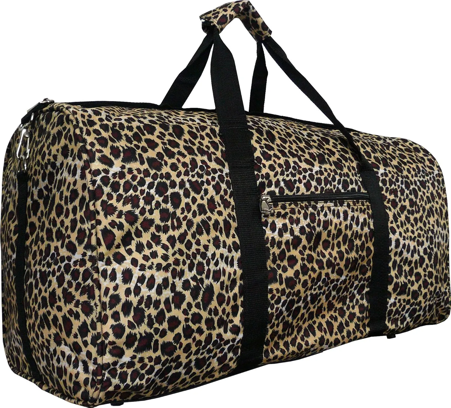 22" Lady's Fashion Pinted Duffle Bag (Leopard-Black)