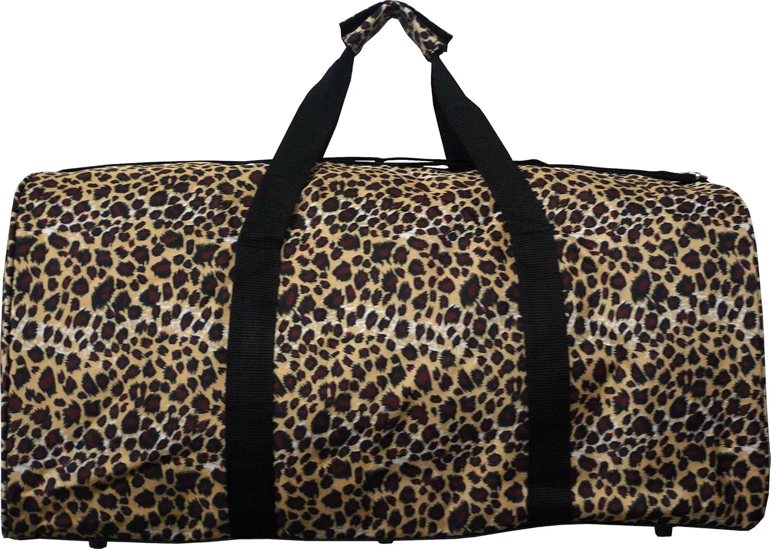 22" Lady's Fashion Pinted Duffle Bag (Leopard-Black)