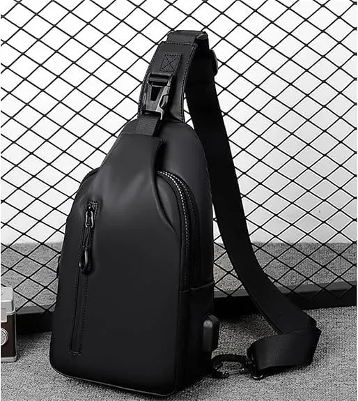 2PCS Waterproof Shoulder Bag, Lightweight Waterproof Nylon Anti Theft Sling Crossbody Bag (02,M)