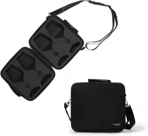 2pcs Wine Glass Carrying Case Holder Carrier – Durable Travel Case with EVA Foam Inserts, Fits Riedel Fatto a Mano Pinot Noir (Glasses Not Included)