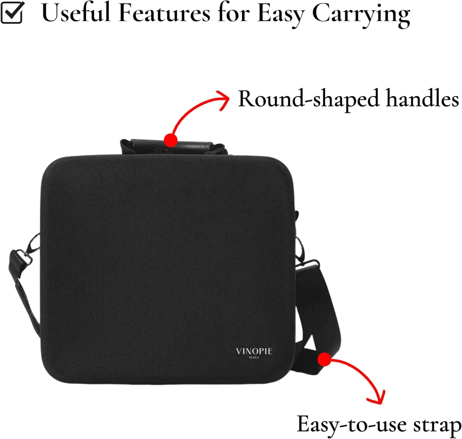 2pcs Wine Glass Carrying Case Holder Carrier – Durable Travel Case with EVA Foam Inserts, Fits Riedel Fatto a Mano Pinot Noir (Glasses Not Included)