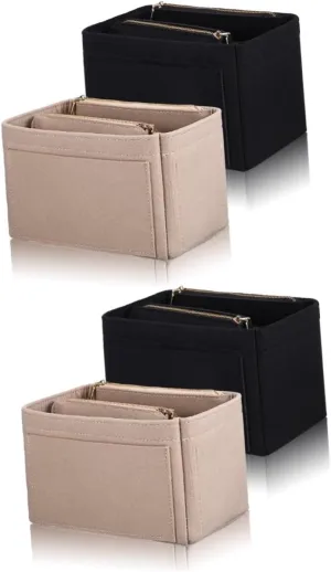 2sets Storage Bag Tea Bag Organizer Clear Tote Crossbody Bags Storage Organizer Organiser Bags Handbags Organizer Insert Portable Sink Purse Organizer Hanger 2pcs*2