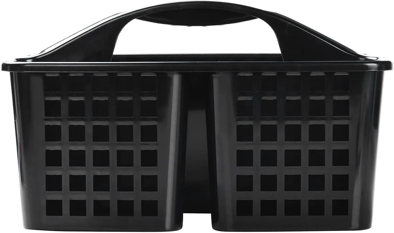 3-Compartment Plastic Cleaning Caddy Basket