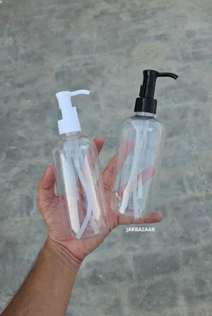 300 ML Transparent Boston Dispenser Bottle