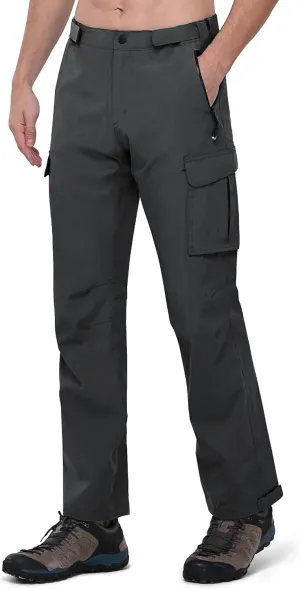 33,000ft Men's Rain Pants Waterproof Lightweight Breathable Golf Over Pants for Hiking Travel Cycling Outdoor