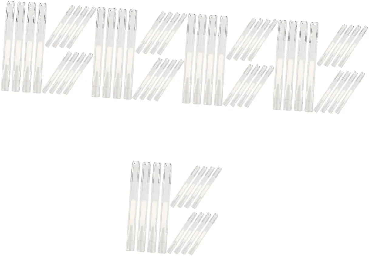 36 Pcs Nail Clear Container Makeup Lip Gloss Clear Lipglosses Packaging Pen for Nail Nutrition Oil Transparent Nail Nutrition Oil Pens Empty Nail Nutrition Oil Pen Tool ( Color : Transparentx5pcs , Si