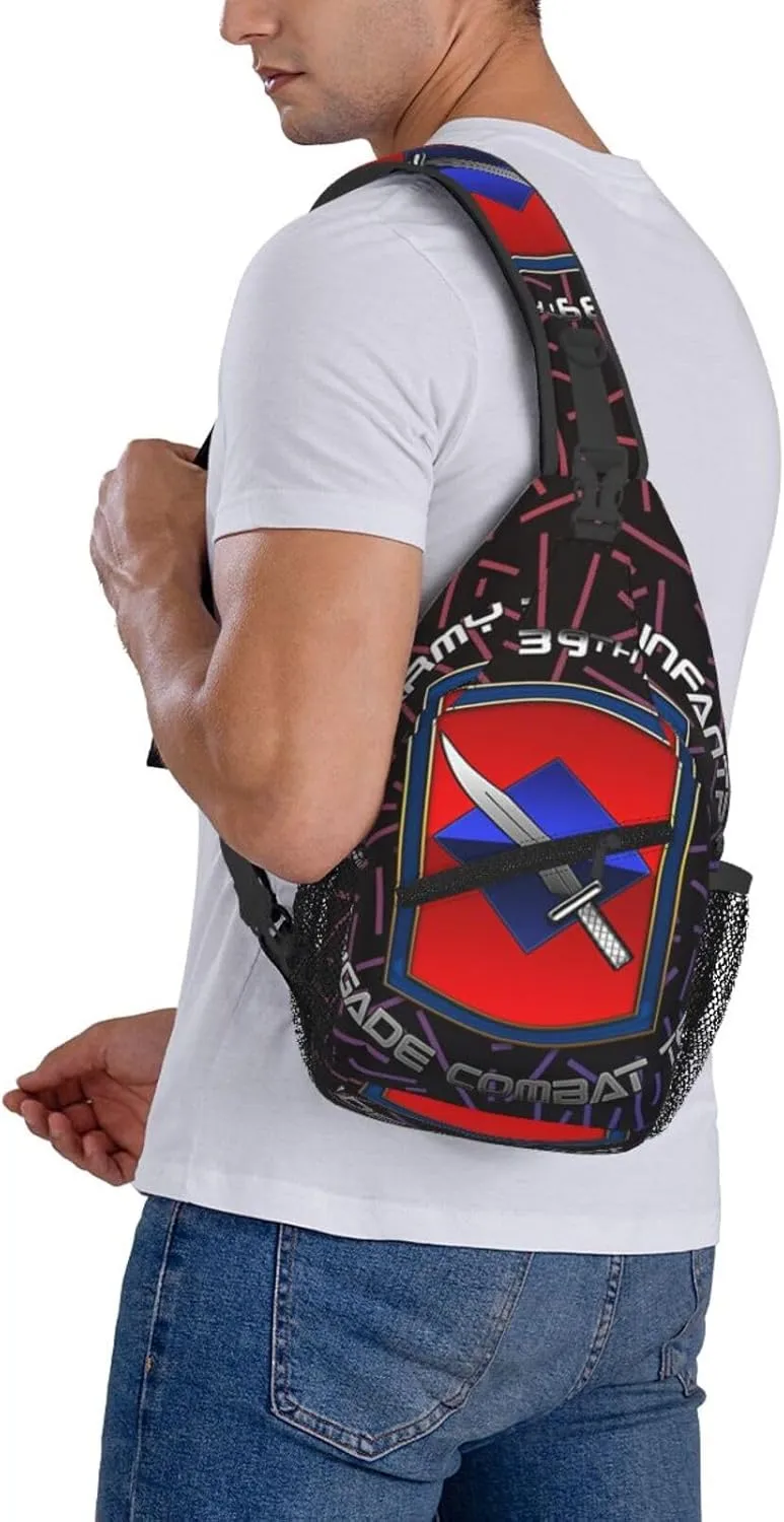 39th Infantry Brigade Ssi Small Crossbody Backpack Sling Bag For Men Women Mini One Shoulder Chest Bags Gym Sport Travel Hiking Daypack