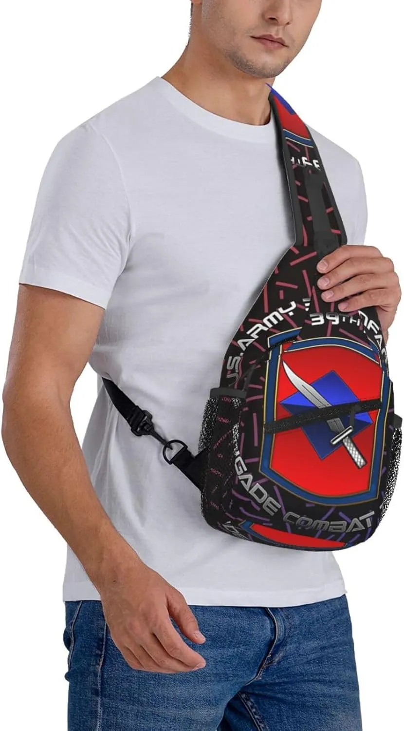 39th Infantry Brigade Ssi Small Crossbody Backpack Sling Bag For Men Women Mini One Shoulder Chest Bags Gym Sport Travel Hiking Daypack