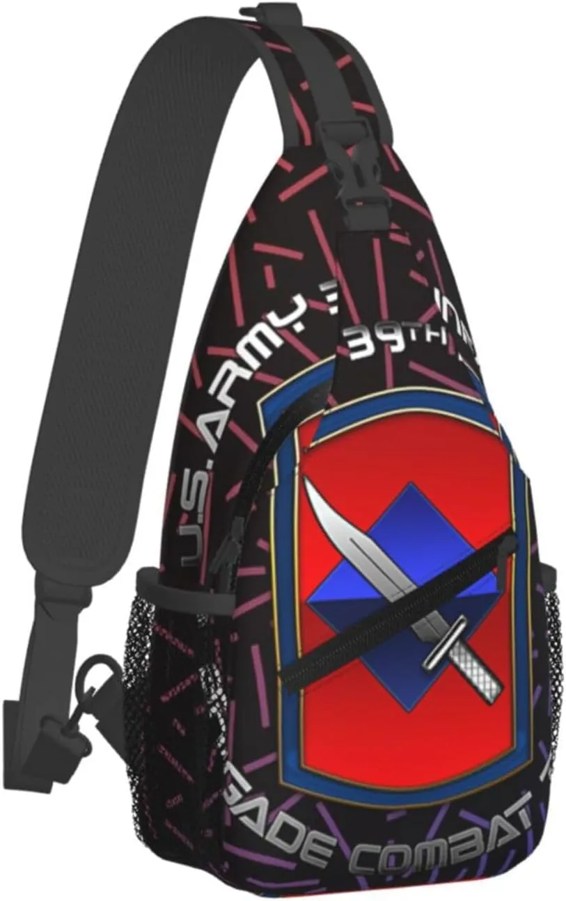 39th Infantry Brigade Ssi Small Crossbody Backpack Sling Bag For Men Women Mini One Shoulder Chest Bags Gym Sport Travel Hiking Daypack