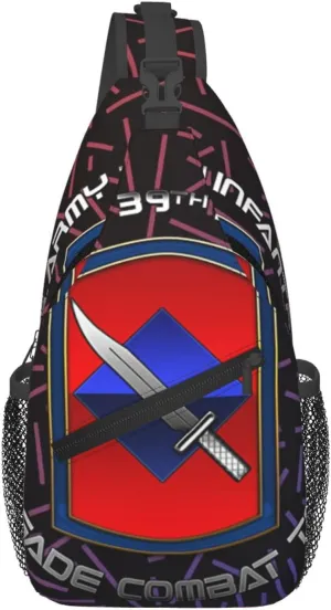 39th Infantry Brigade Ssi Small Crossbody Backpack Sling Bag For Men Women Mini One Shoulder Chest Bags Gym Sport Travel Hiking Daypack
