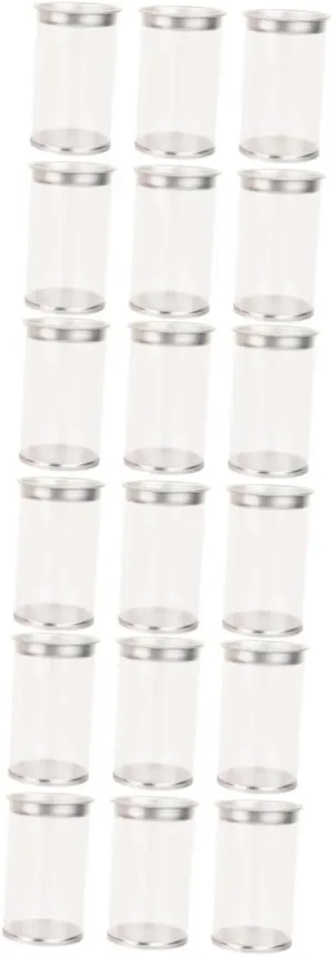 3sets Egg Shape Makeup Sponge Container Small Cylinder Storage Box Makeup Organizer for Travel 6pcs*3
