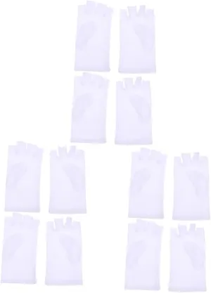3sets Uv Proof Gloves for Men Half Finger Cycling Gloves Comfortable Fit and Breathable Material 2pairs*3