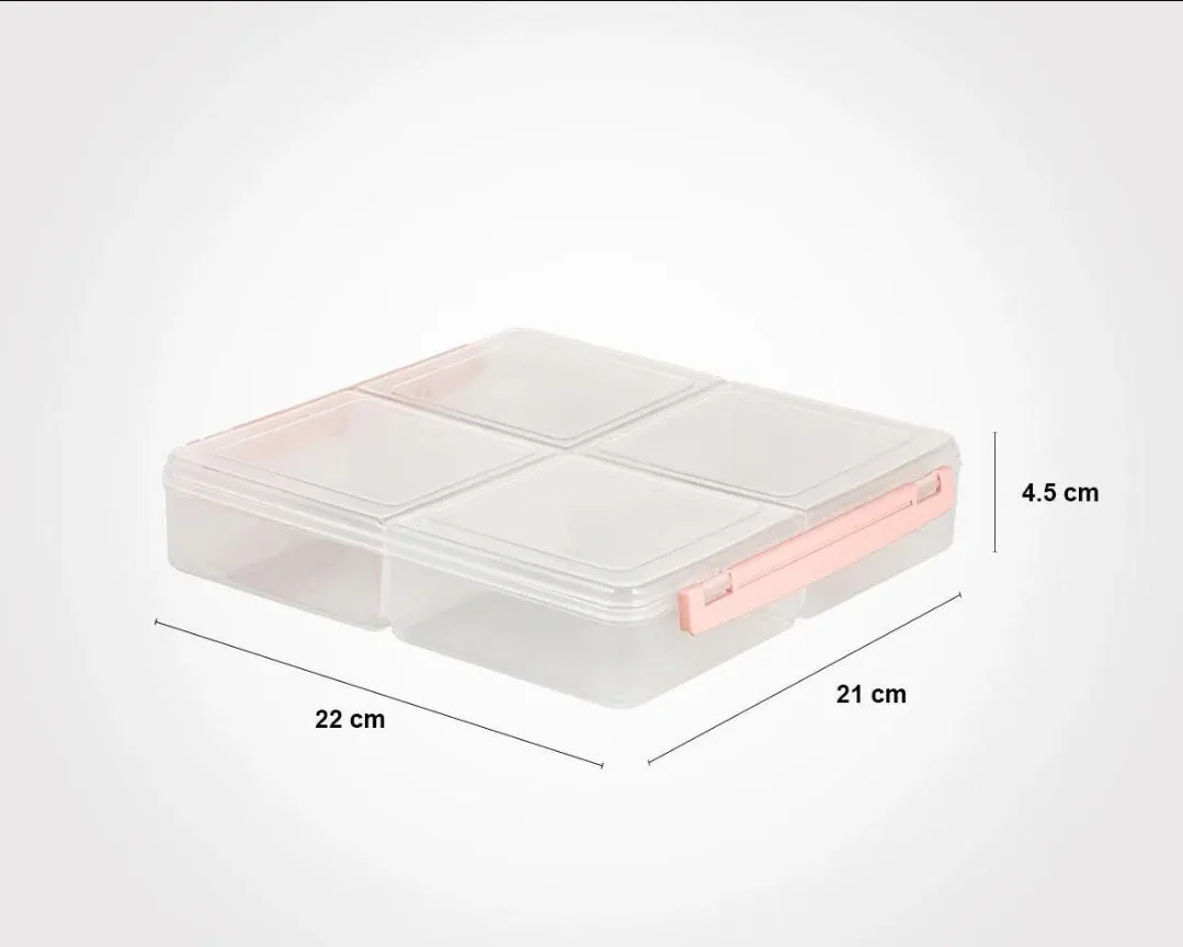 4 and 2 Section Air Tight Box With Lid