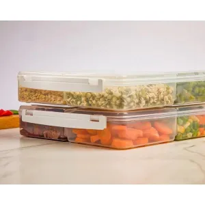 4 and 2 Section Air Tight Box With Lid
