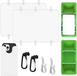 7Pcs Divider Tray Set for Bogg Bag X-Large Original Accessories with Phone Holder & key Hooks for Bogg bag & Other Rubber Beach Bag, Organizer & Divide Space