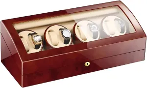 8 9 Automatic Mechanical Watch Winder Transparent Cover Motor Shaker Watch Holder Display Jewelry Luxury Large Capacity Organizers Watch Box Quiet and well operated