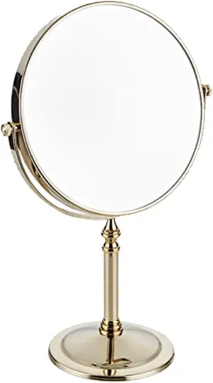 8 Inch Countertop Makeup Mirrors, Double Sided Standing Vanity Mirror with Magnification, 360° Swivel Tabletop Cosmetic Shaving Mirrors
