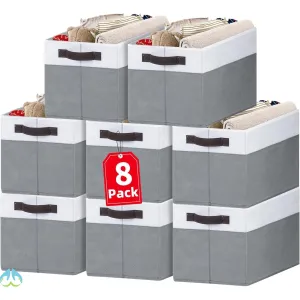 8 Pack Closet Organizers and Storage Bins