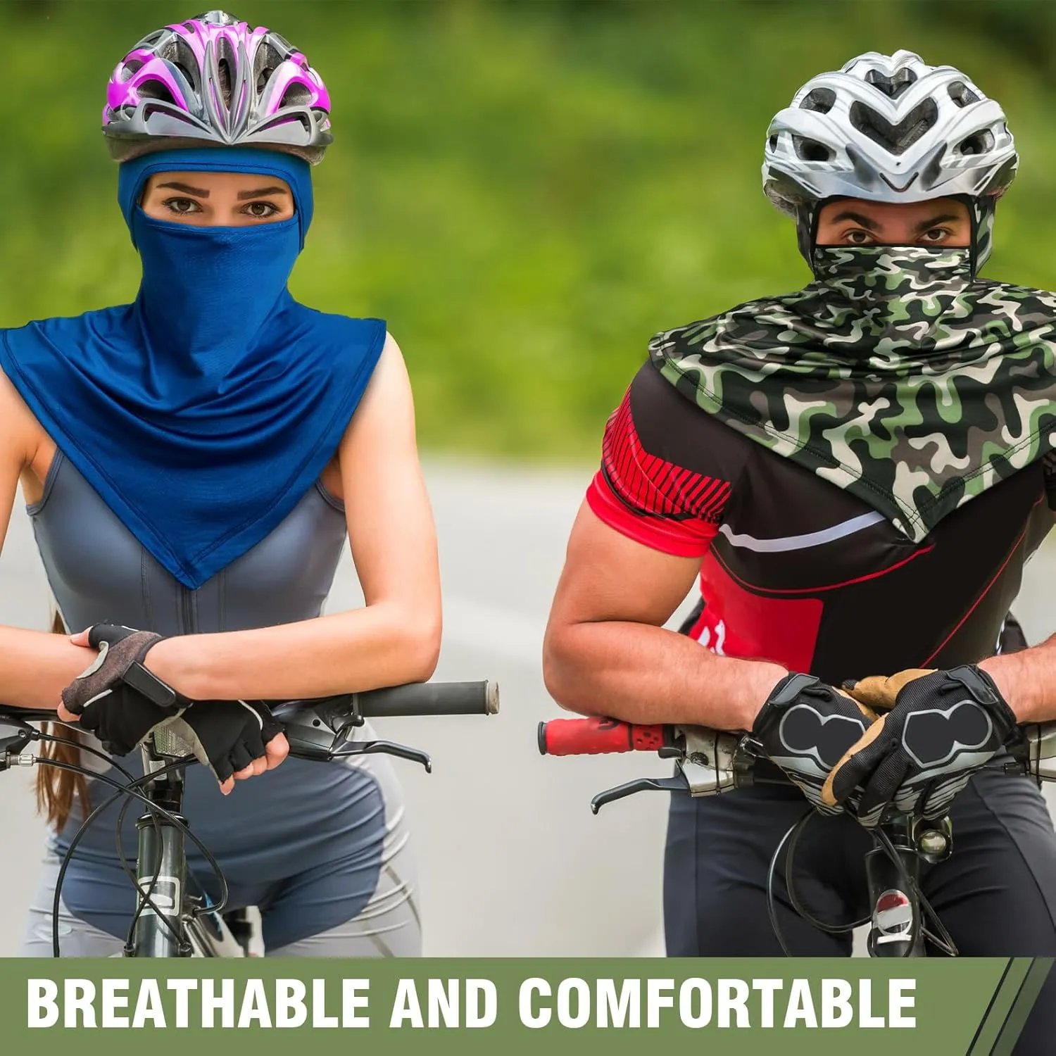 8 Pcs Balaclava Full Face Masks Summer Balaclava Long Face and Neck Cover Breathable Sun Protection for Men Women