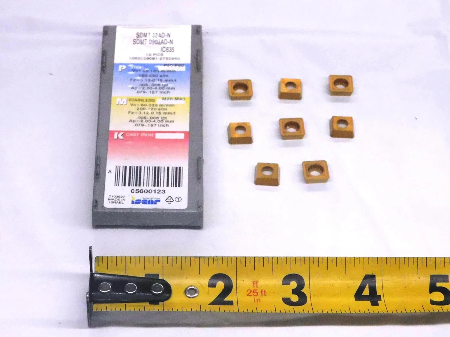 8pcs New ISCAR SDMT 32AD-N IC635 Carbide MILLING Inserts SDMT 0903AD-N - MW4111CT4