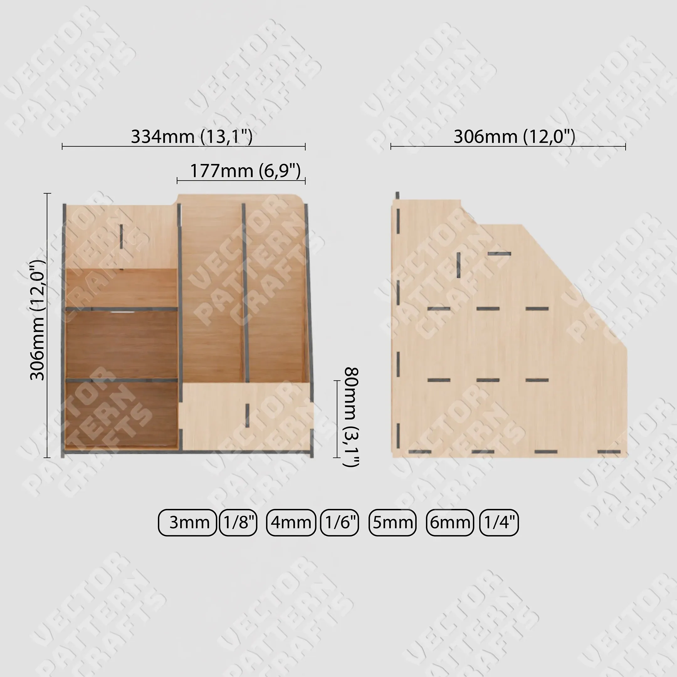 9 Organizers Bundle laser cut svg file