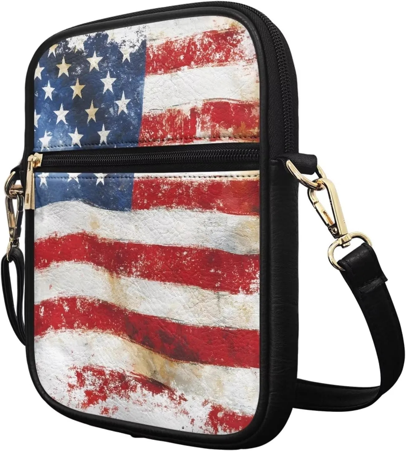 9.5 inch Leather Messenger Bag Sling Bag Crossbody Shoulder Bags for Travel Work Business Men Women