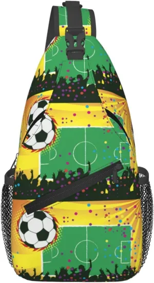 A Crowd Of People Were Cheering For A Football Carnival Chest Sling Bag Crossbody Shoulder Backpack Bag Gym Cycling Daypack Travel Hiking Cross Bag