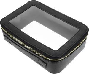 ABOOFAN Clear Travel Toiletry Bag Transparent Makeup Organizer Reusable Makeup Pouch with Zipper Lightweight Material for Cosmetics and Daily Essentials
