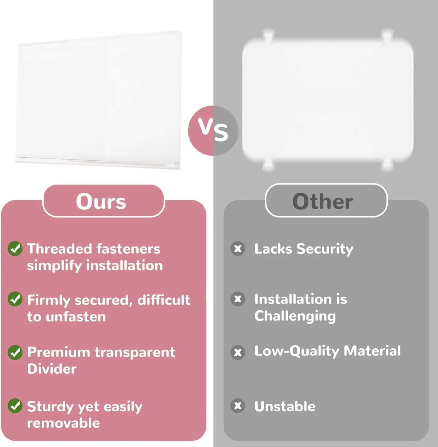 Acrylic Divider Tray for Simple Modern Large Tote Bag - 2 Pack Clear & Chic Beach Bag Organizer Inserts, Stylish Accessories for Original Simple Modern Beach Bag