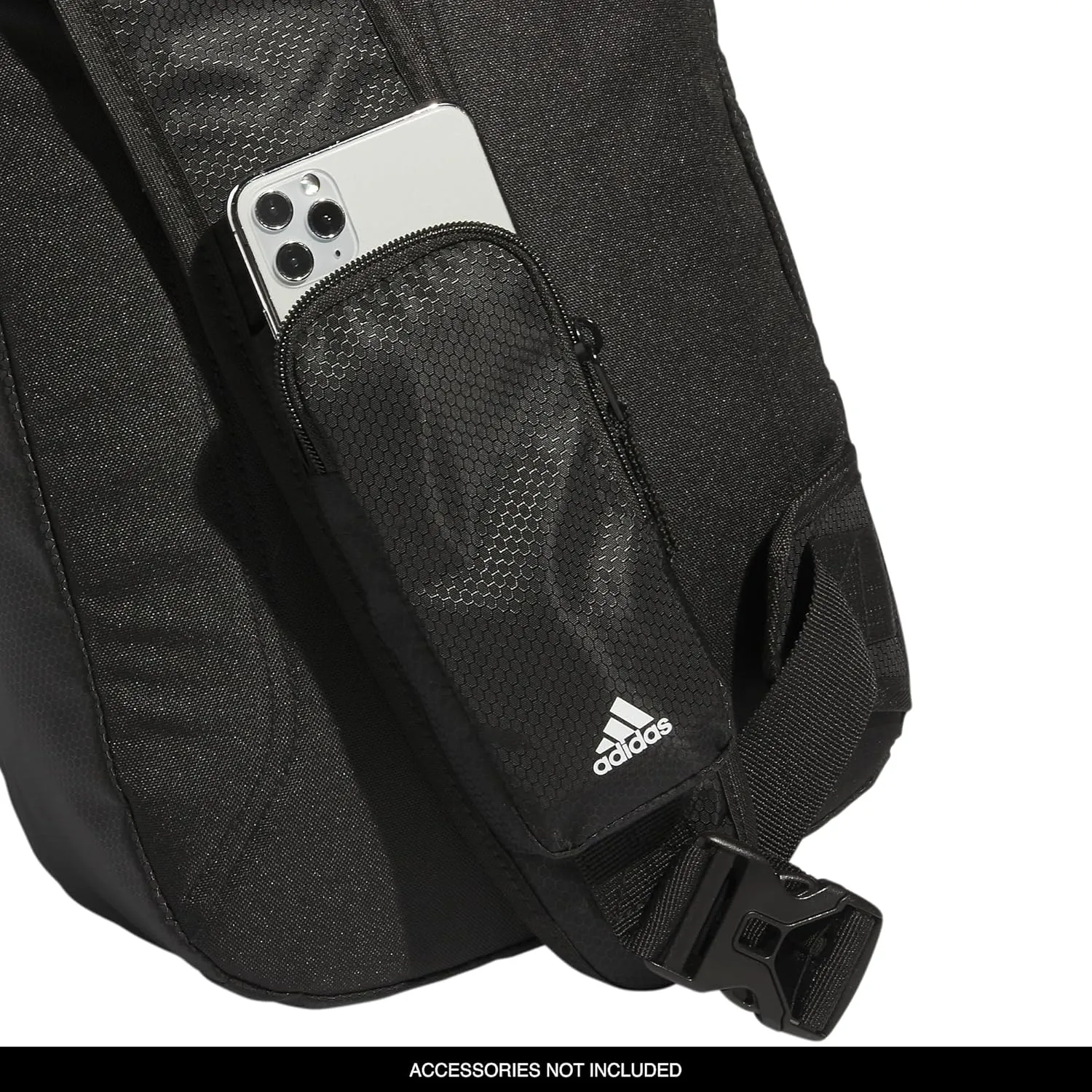 adidas Prime Sling-Single Strap Crossbody Backpack, Black, One Size