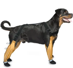 Adjustable Harness - Style Dog Shoes with Reflective Strips, Anti - Slip & Waterproof Paw Protection for All Seasons (M)