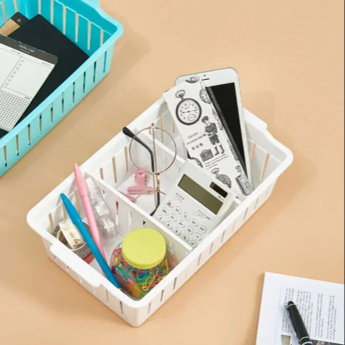 Adjustable Plastic Partition Organizer Basket