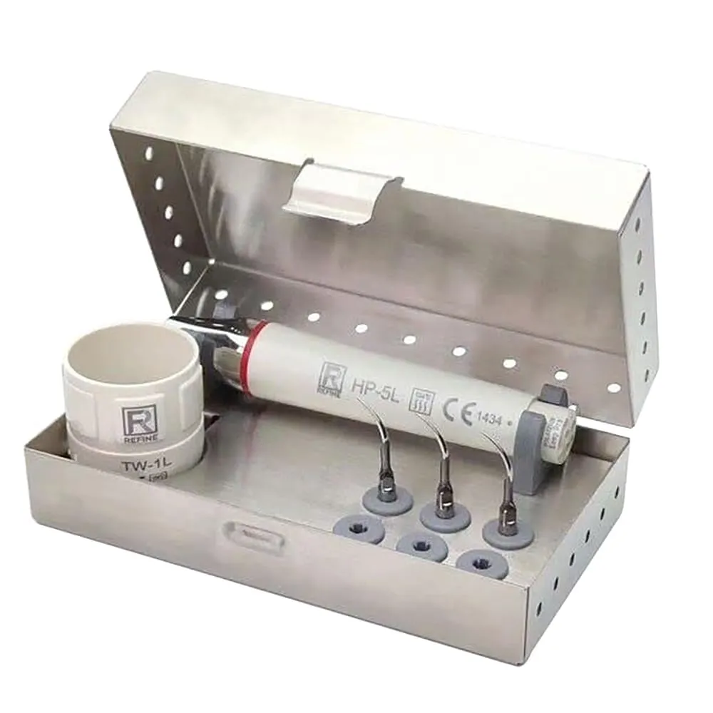 Airgoesin Dental Ultrasonic Tooth Cleaner Piezo Scaler Handpiece Tips Files Holder Torque Wrench Stand Block Container