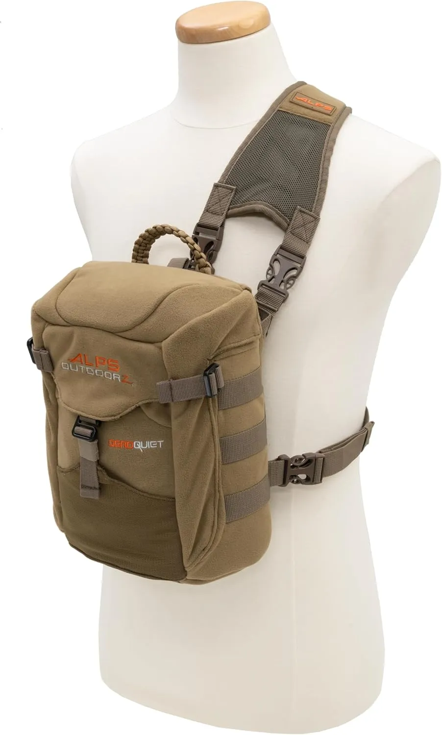 ALPS OutdoorZ Adapt Sling Pack - Coyote Brown, Ultra-Quiet Fleece Hunting Crossbody Bag