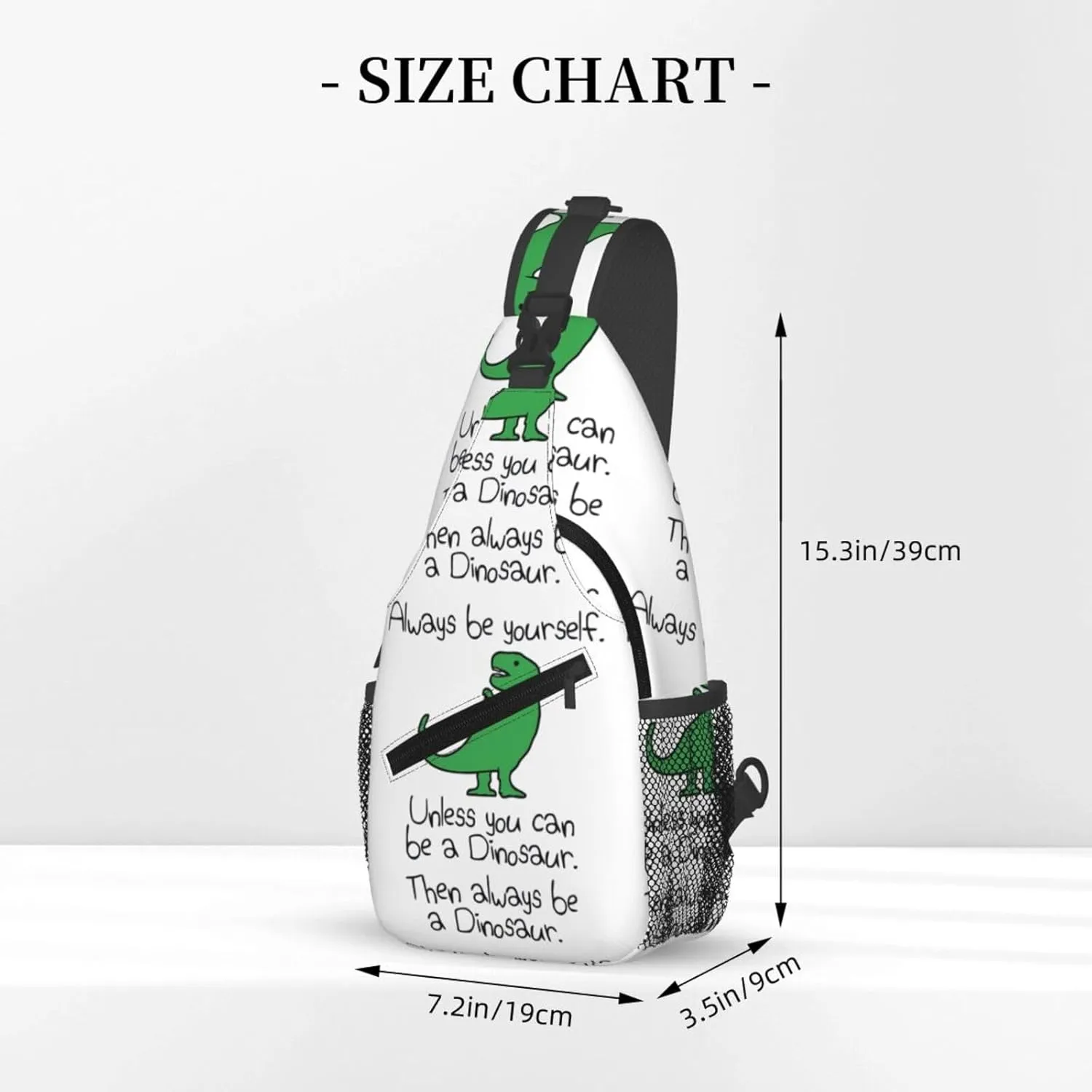 Always Be Yourself, Unless You Can Be A Dinosaur Chest Sling Bag Crossbody Shoulder Backpack Bag Gym Cycling Daypack Travel Hiking Cross Bag