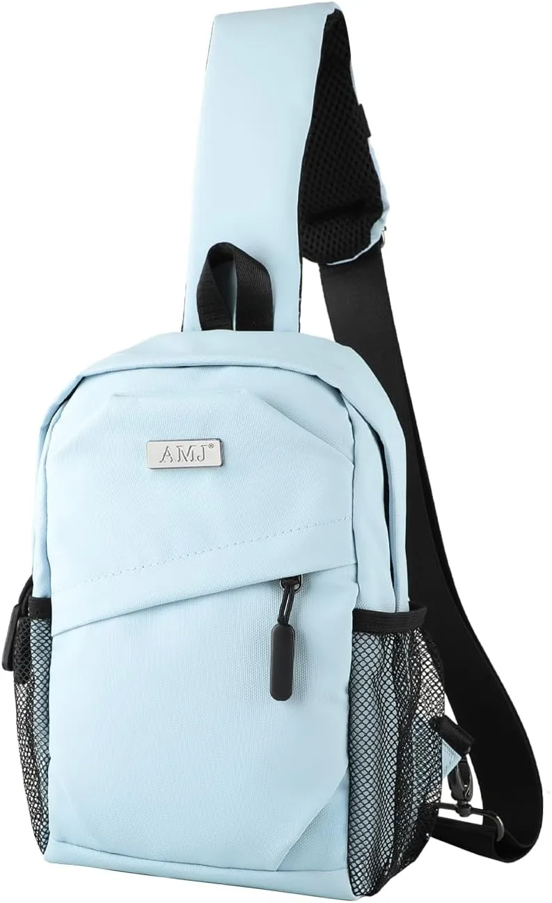 AMJ Cross-body Bag Small Handbag For Men, Shoulder Mini Bag For Women, Travel Chest Daypack for Hiking, Camping, Sports