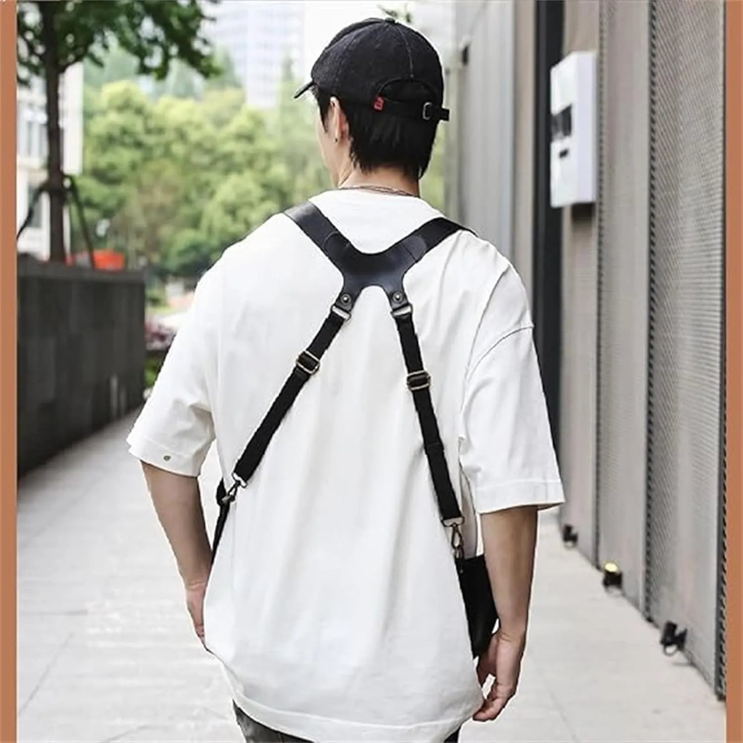 Anti-Theft Bag with Shoulder Harness, Anti-Theft Harness, Anti Theft Harness for Men Leather, Anti-Theft Harness Wallet, Men Anti Underarm Shoulder Bag Anti Theft Bag (Black)