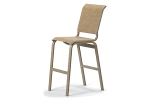 Aruba Sling Bar Height Armless Cafe Chair by Telescope Casual