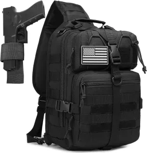 ATBP Tactical Crossbody Sling Backpack Militray Shoulder Holster Bag For Men Chest Pack Hiking Daypack 15L