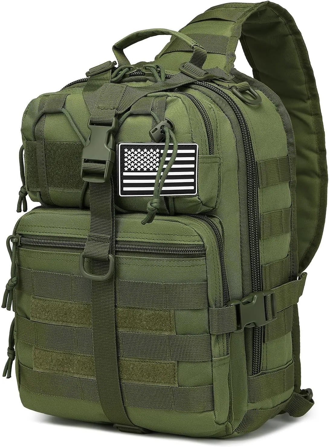 ATBP Tactical Sling Backpack Bag Military Shoulder Bag Pack for Men Molle Crossbody Bag 15L