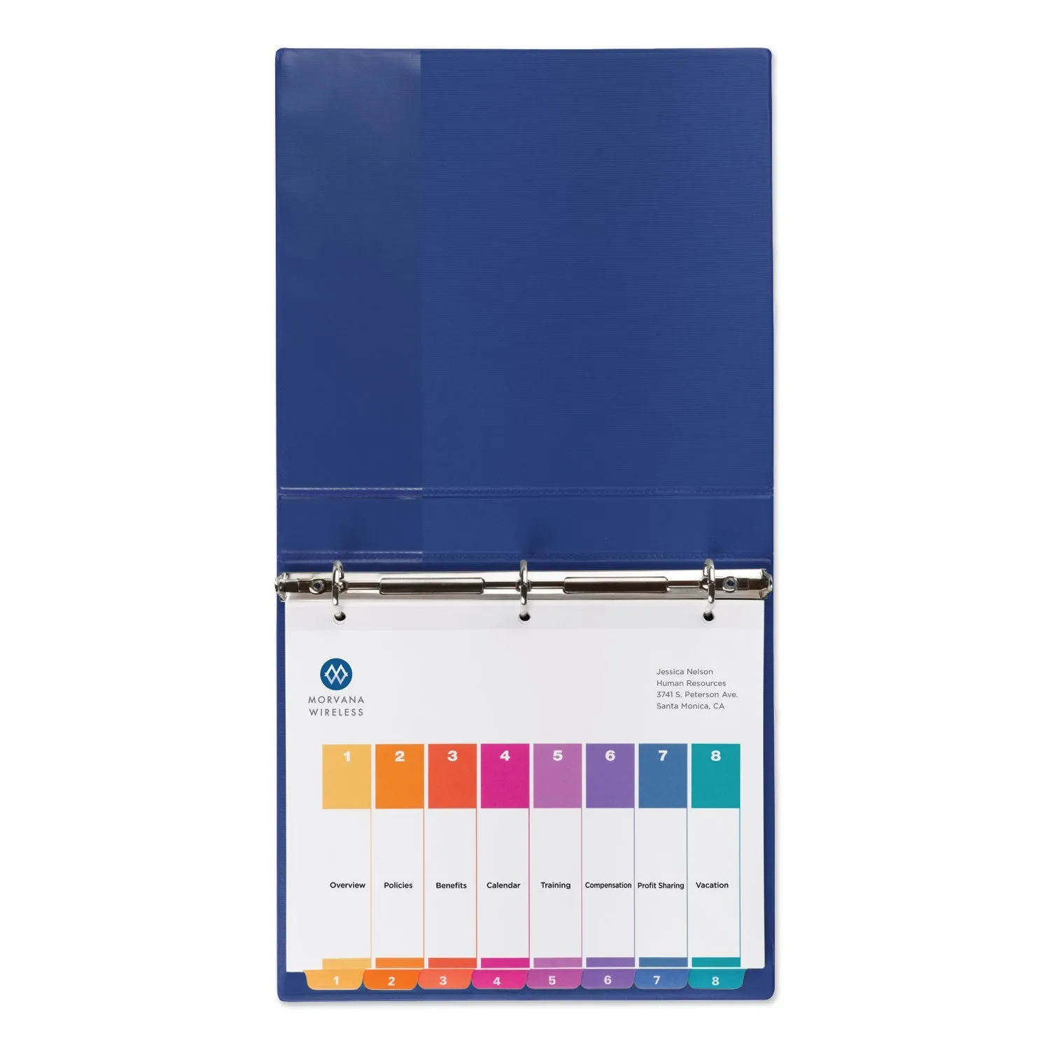 Avery® Customizable TOC Ready Index Multicolor Tab Dividers, Uncollated, 8-Tab, 1 to 8, 11 x 8.5, White, 24 Sets