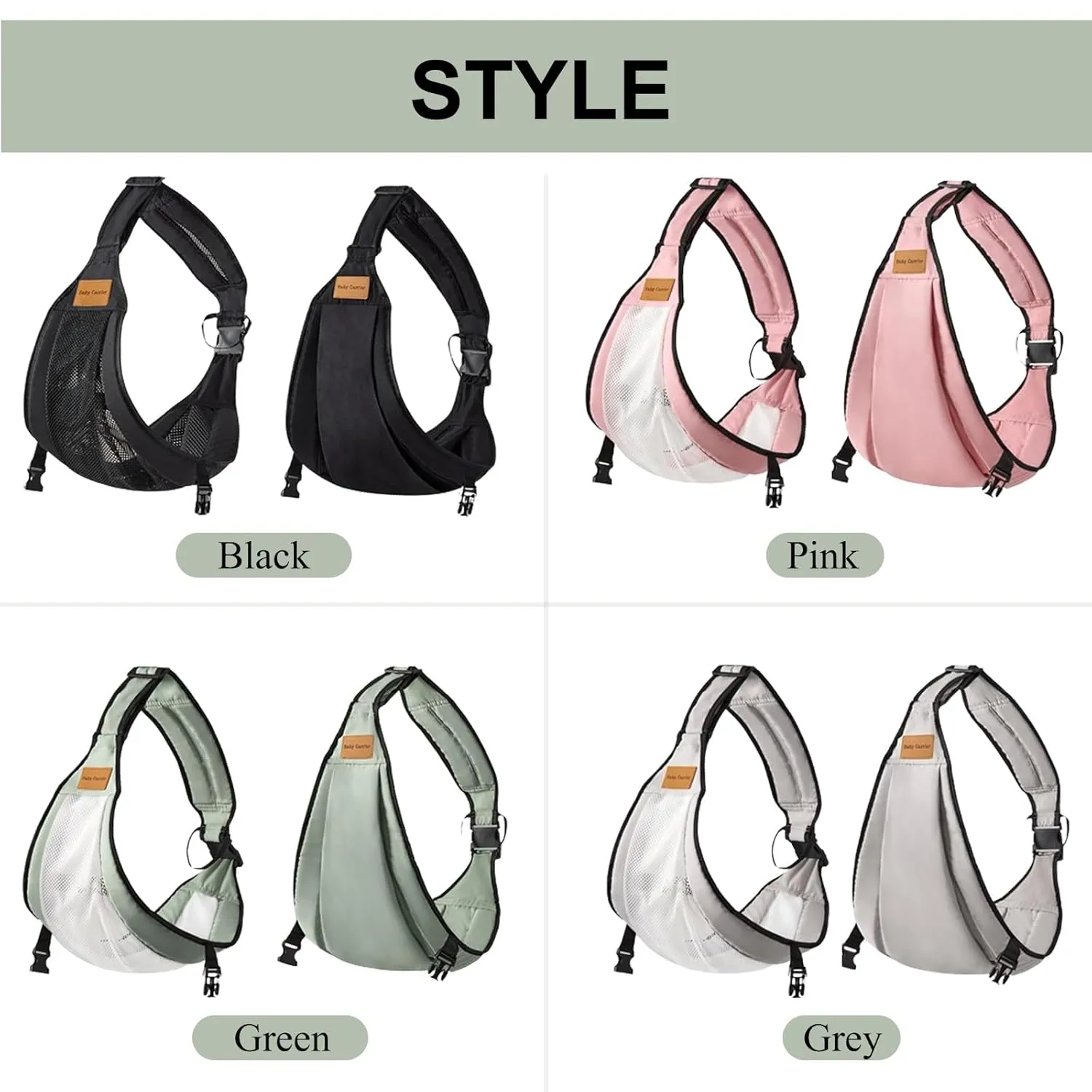 Baby Sling Carrier,Toddler Carrier,Baby Sling,Portable and Adjustable Non-Slip Hip Seat Carriers 10-45lbs(Grey,Mesh)
