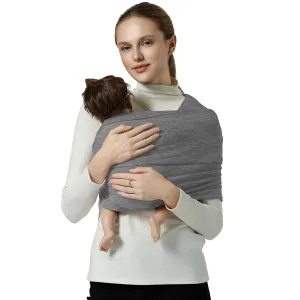 Baby Wraps Carrier, Baby Carrier Wrap Baby Wearing Wrap Newborn Wrap Carrier, Baby Sling, Baby Carrier Sling for Newborn and Infant, Grey
